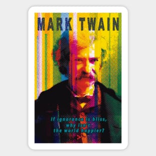 Mark Twain About Ignorance Magnet